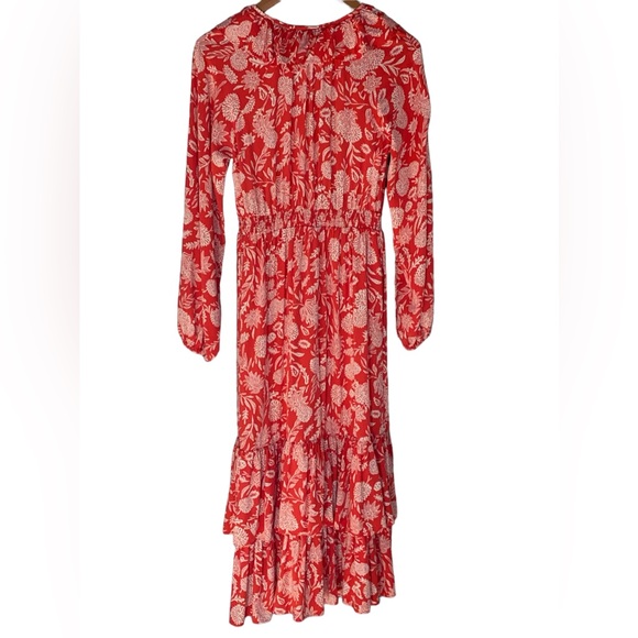 NWOT Universal Thread Floral Long Sleeve Ruffle Maxi Dress Size XS - Picture 13 of 15